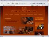 Parkers Steakhouse Website